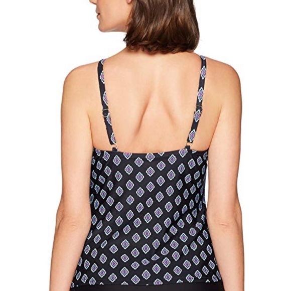 24TH & Ocean High Neck Adjustable Tankini Swimsuit - Picture 2 of 3
